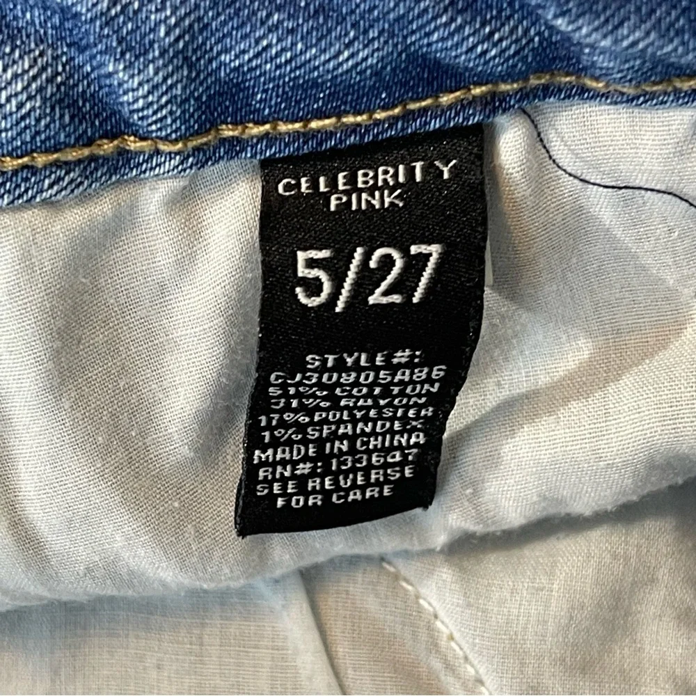 CELEBRITY PINK WOMENS DENIM SHORTS, SIZE 2/27, VERY GOOD CONDITION, PREO…